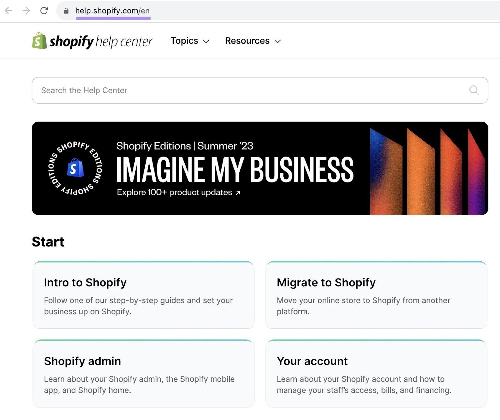 Shopify&rsquo;s Help Center