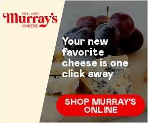 Murray&rsquo;s Cheese banner ad with "Your new favorite cheese is one click away" slogan