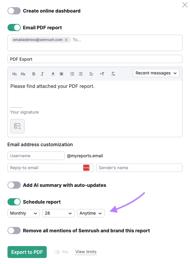 Generating PDFs