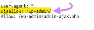 A &ldquo;disallow&rdquo; directive in robots.txt file