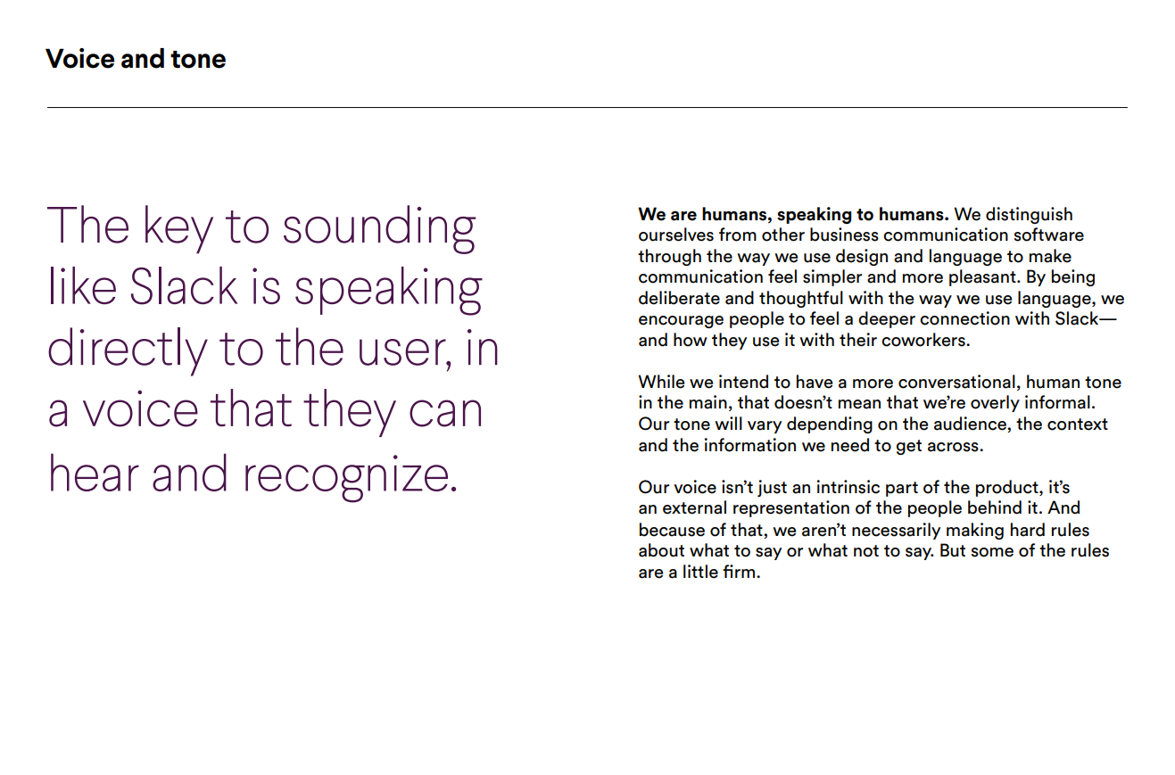 Slack&rsquo;s voice and tone guidelines