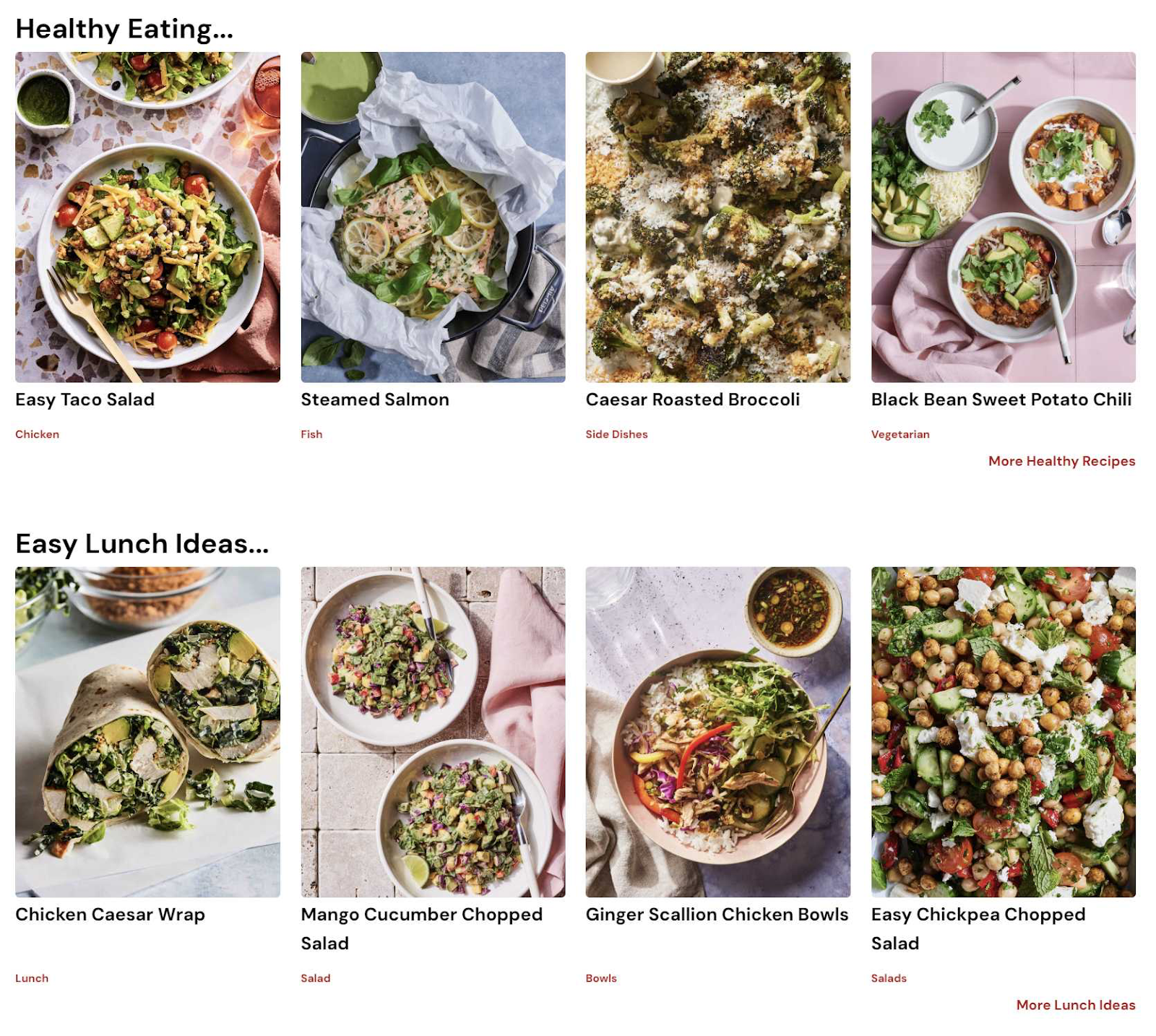 A section of What&rsquo;s Gaby Cooking blog page