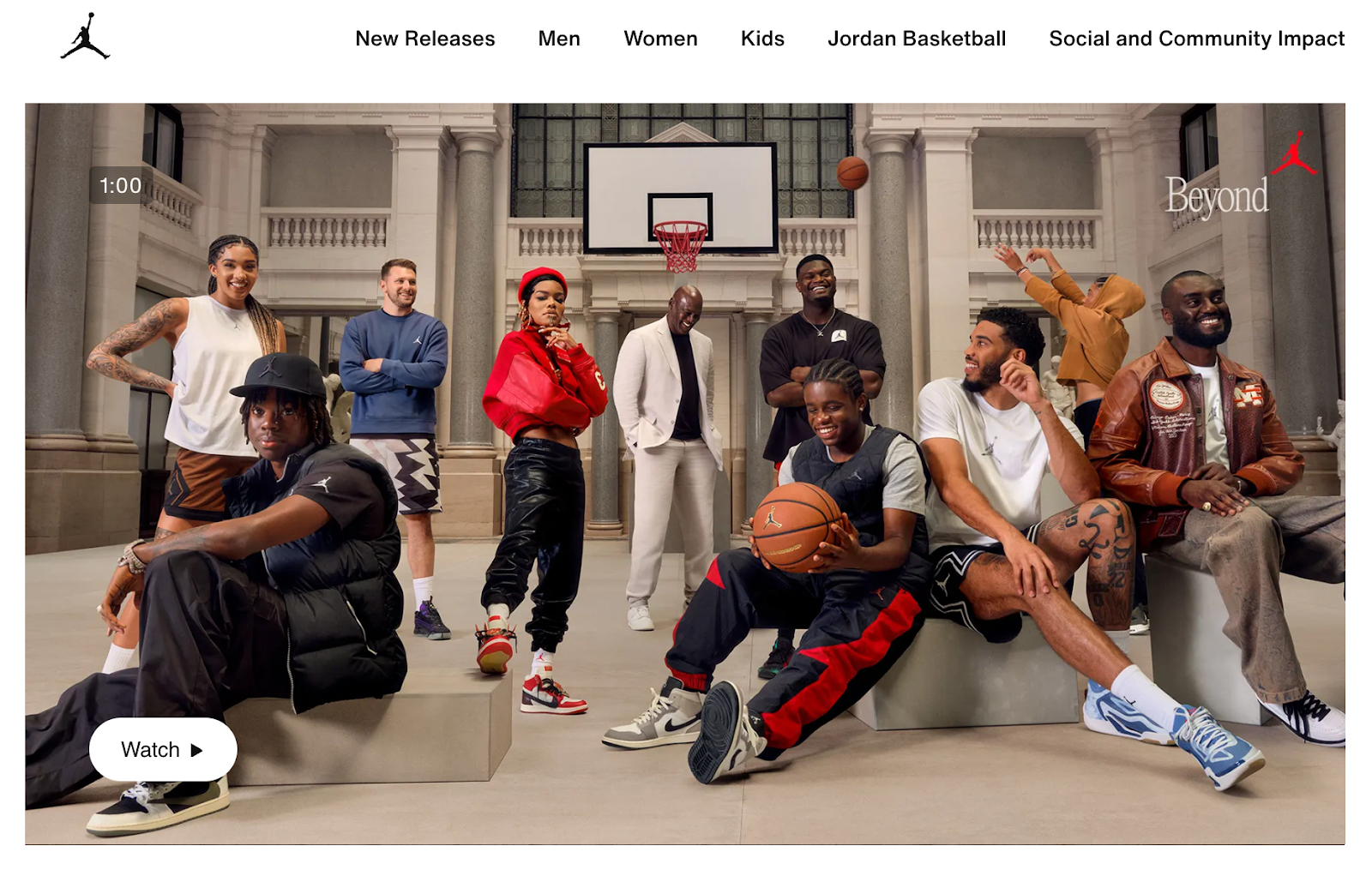 Michael Jordan&rsquo;s endorsement of Nike video from the website