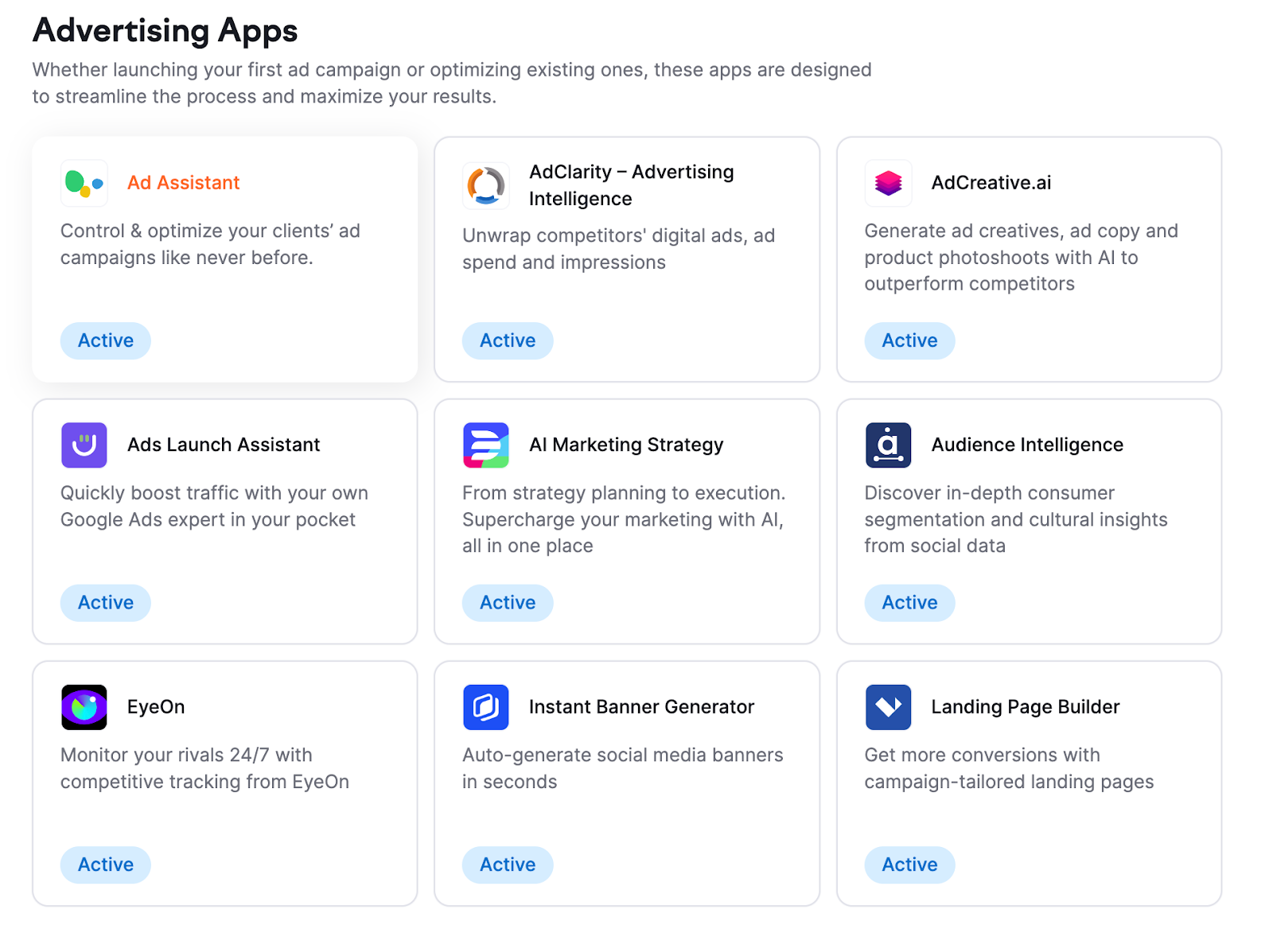 advertising apps