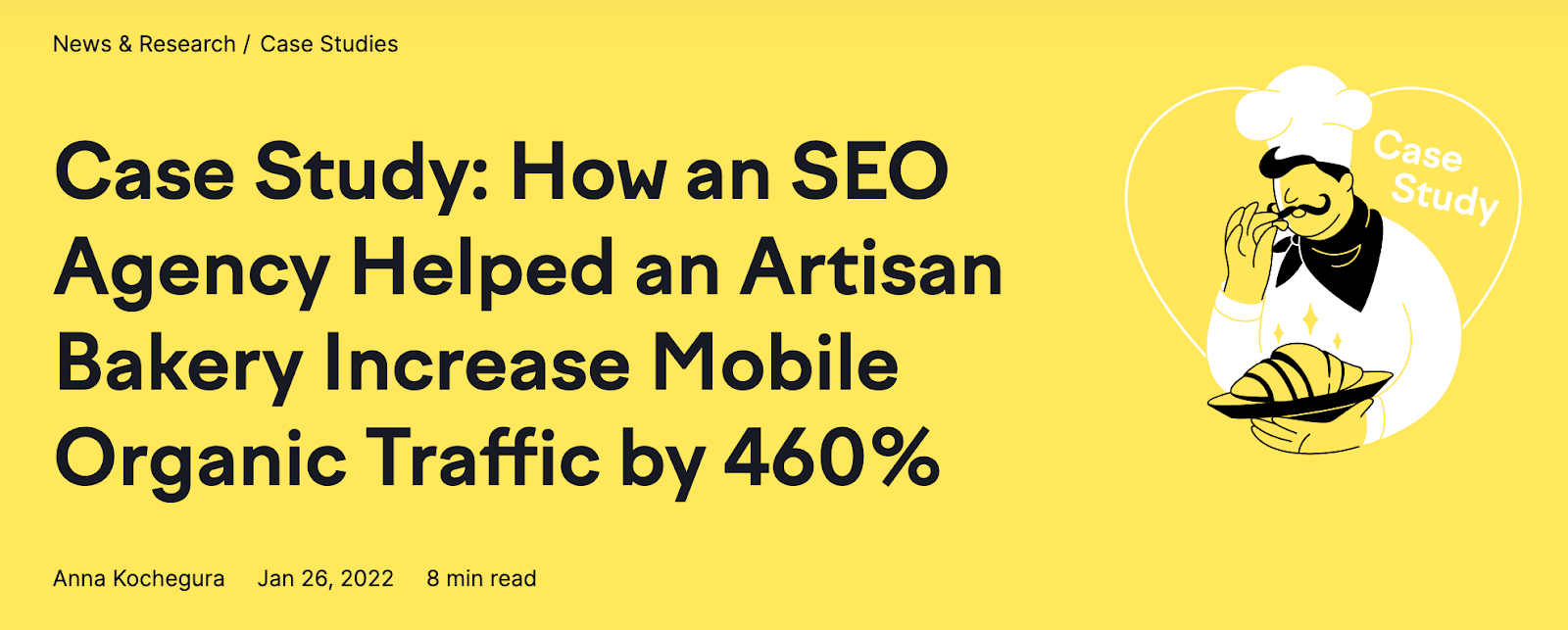 Semrush&rsquo;s SEO case study landing page