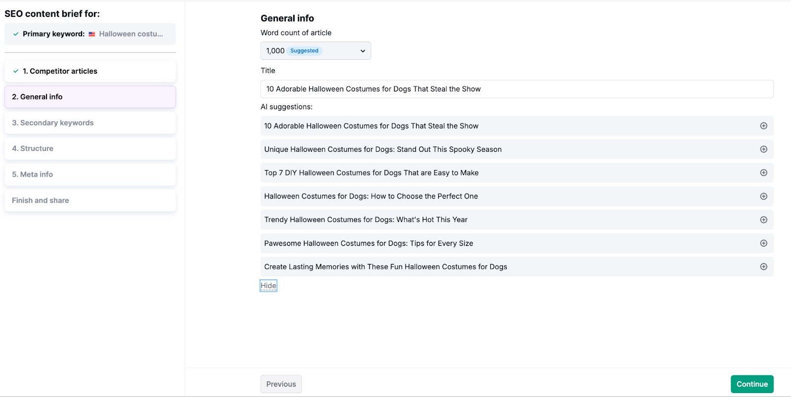 SEO Brief Generator image 4