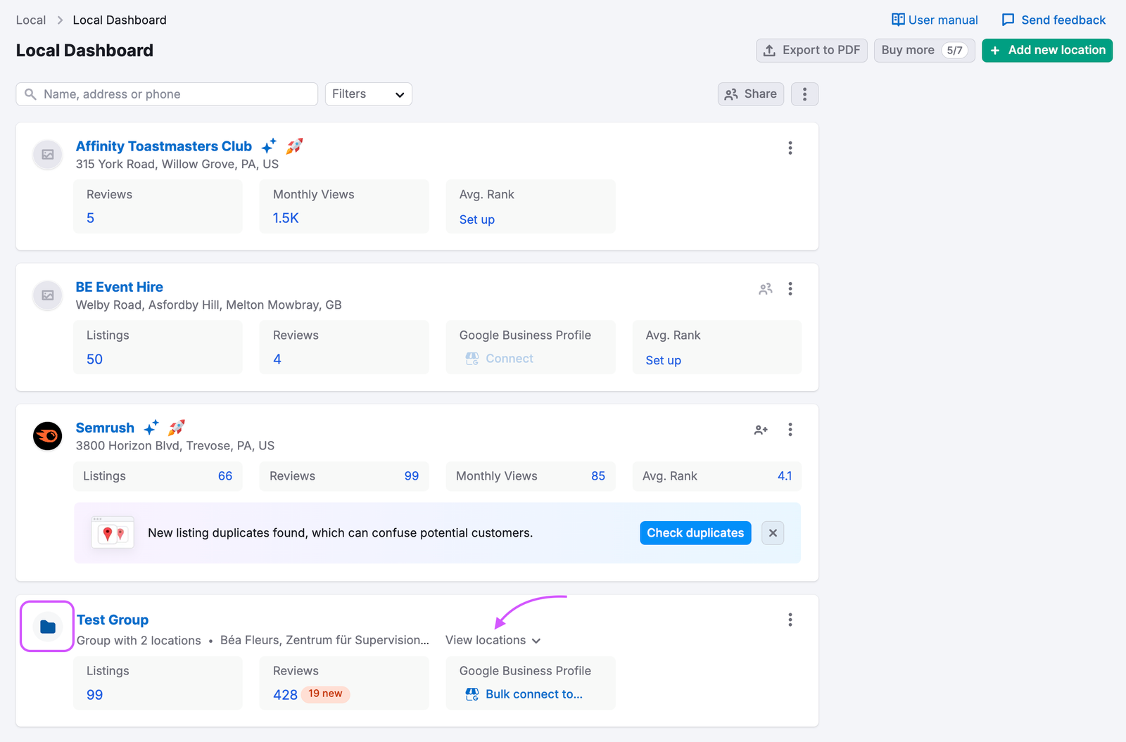 Local Dashboard image 1
